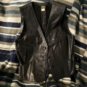 Leather vest